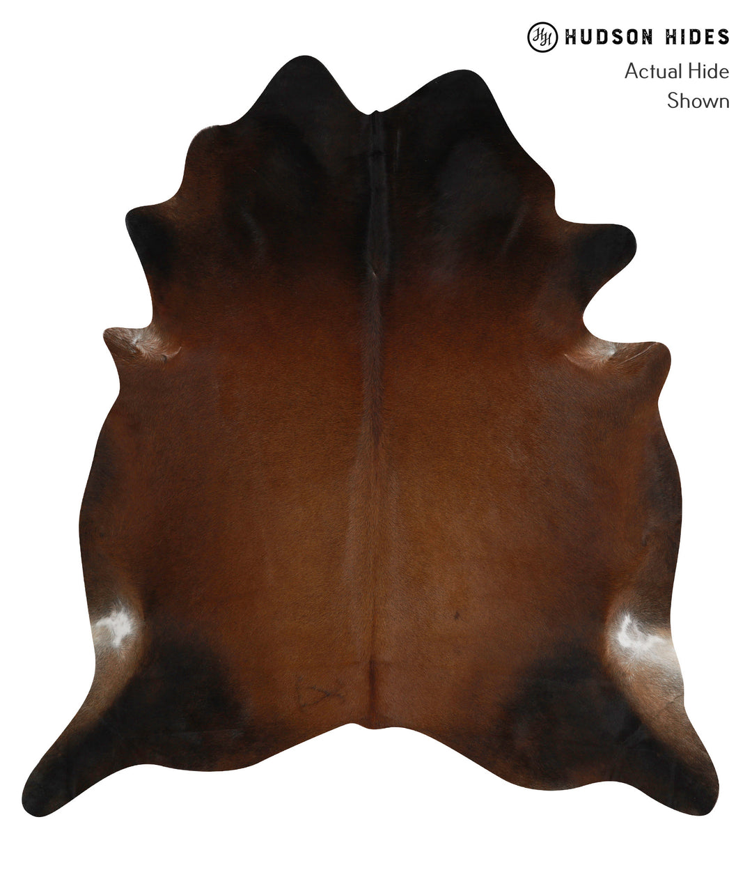 Chocolate XX-Large Brazilian Cowhide Rug 7'5"H x 6'9"W #81675 by Hudso