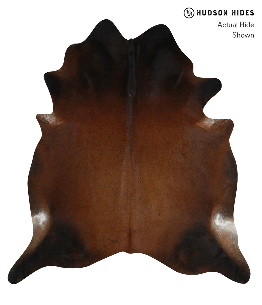 Chocolate XX-Large Brazilian Cowhide Rug 7'5"H x 6'9"W #81675 by Hudson Hides