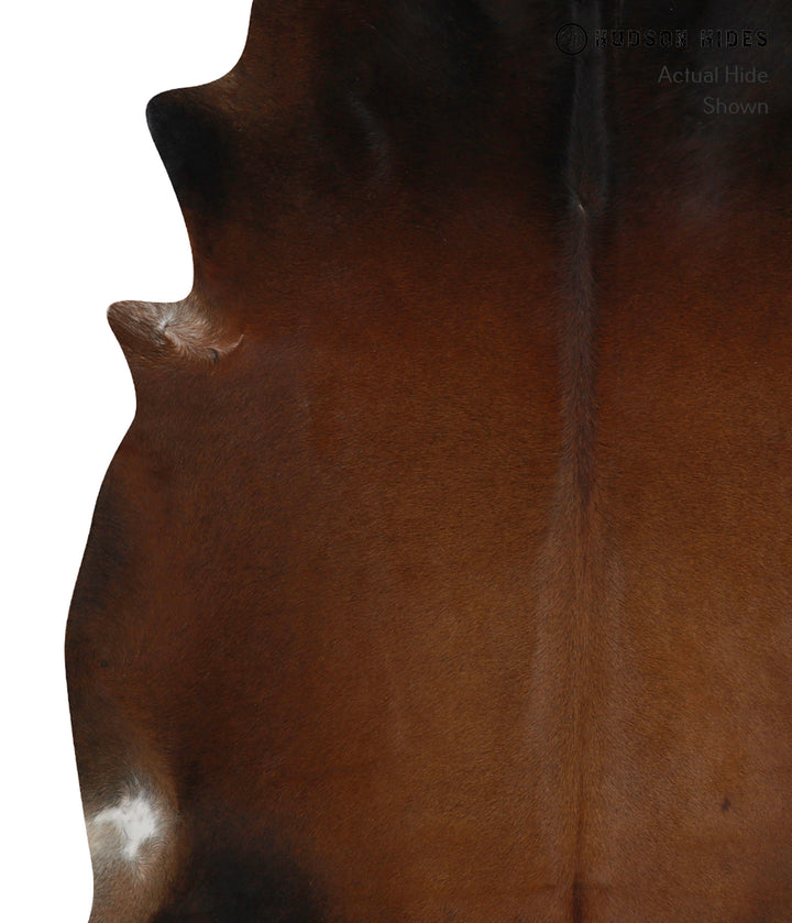Chocolate XX-Large Brazilian Cowhide Rug 7'5"H x 6'9"W #81675 by Hudson Hides