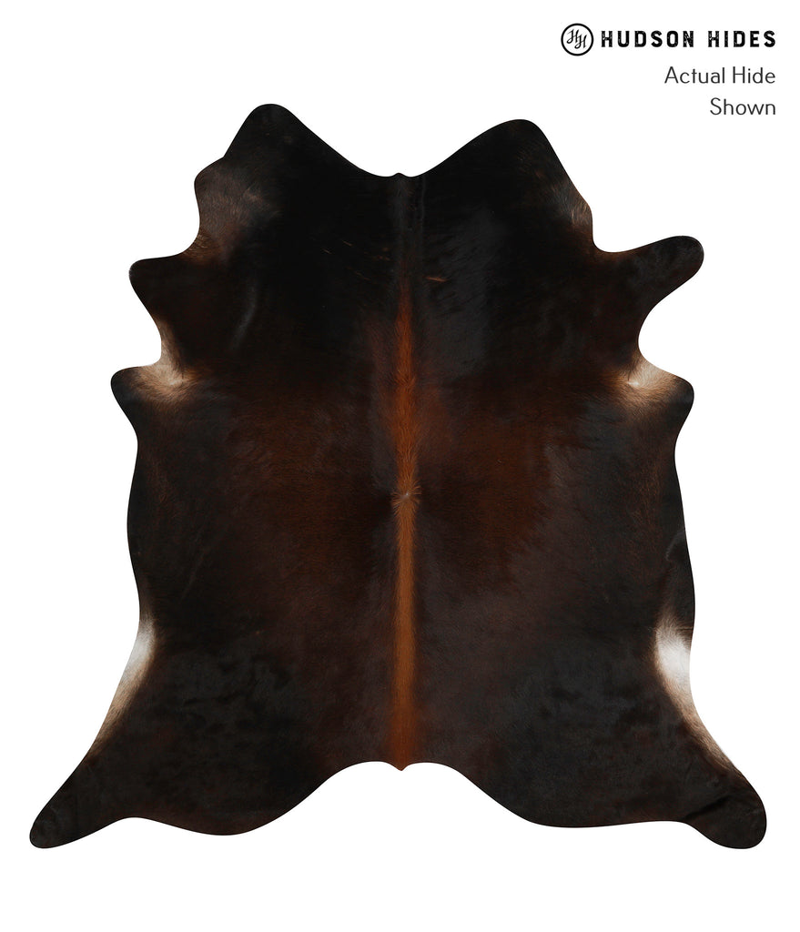 Chocolate XX-Large Brazilian Cowhide Rug 7'1"H x 7'0"W #81677 by Hudson Hides