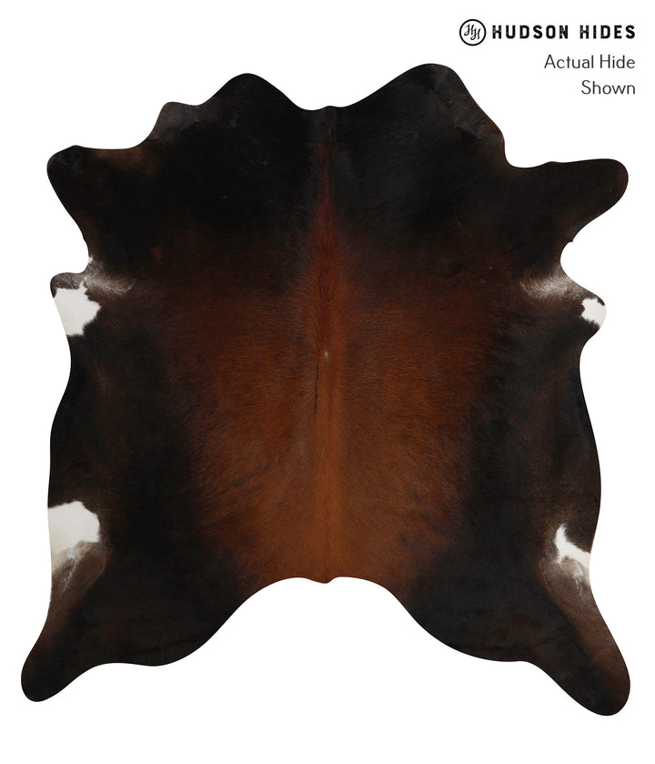 Chocolate X-Large Brazilian Cowhide Rug 7'0"H x 6'6"W #81679 by Hudson Hides