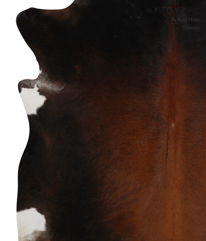 Chocolate X-Large Brazilian Cowhide Rug 7'0"H x 6'6"W #81679 by Hudson Hides