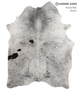 Salt and Pepper Black X-Large Brazilian Cowhide Rug 7'1"H x 5'8"W #81692 by Hudson Hides