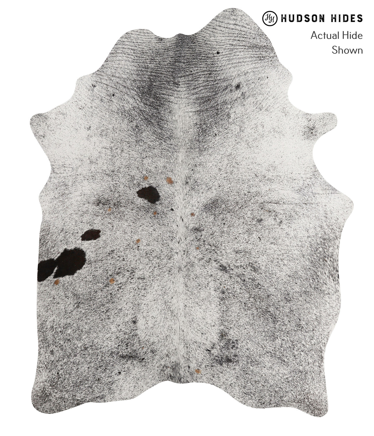 Salt and Pepper Black Cowhide Rug #81692