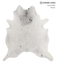 Salt and Pepper Black X-Large Brazilian Cowhide Rug 7'3"H x 6'6"W #81702 by Hudson Hides