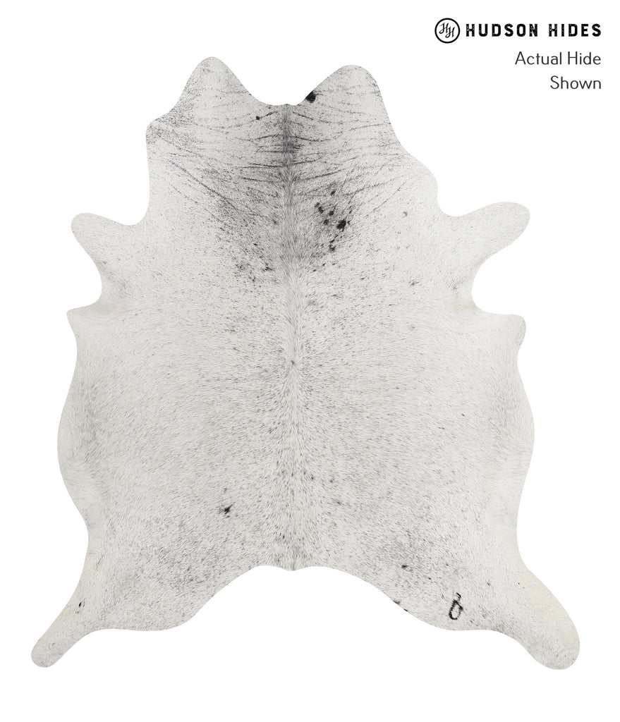 Salt and Pepper Black X-Large Brazilian Cowhide Rug 7'3"H x 6'6"W #81702 by Hudson Hides