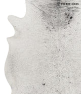 Salt and Pepper Black X-Large Brazilian Cowhide Rug 7'3"H x 6'6"W #81702 by Hudson Hides