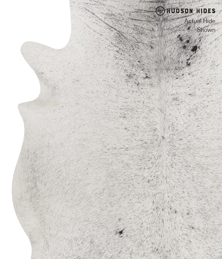 Salt and Pepper Black X-Large Brazilian Cowhide Rug 7'3"H x 6'6"W #81702 by Hudson Hides