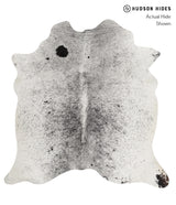 Salt and Pepper Black Large Brazilian Cowhide Rug 5'10"H x 5'8"W #81712 by Hudson Hides