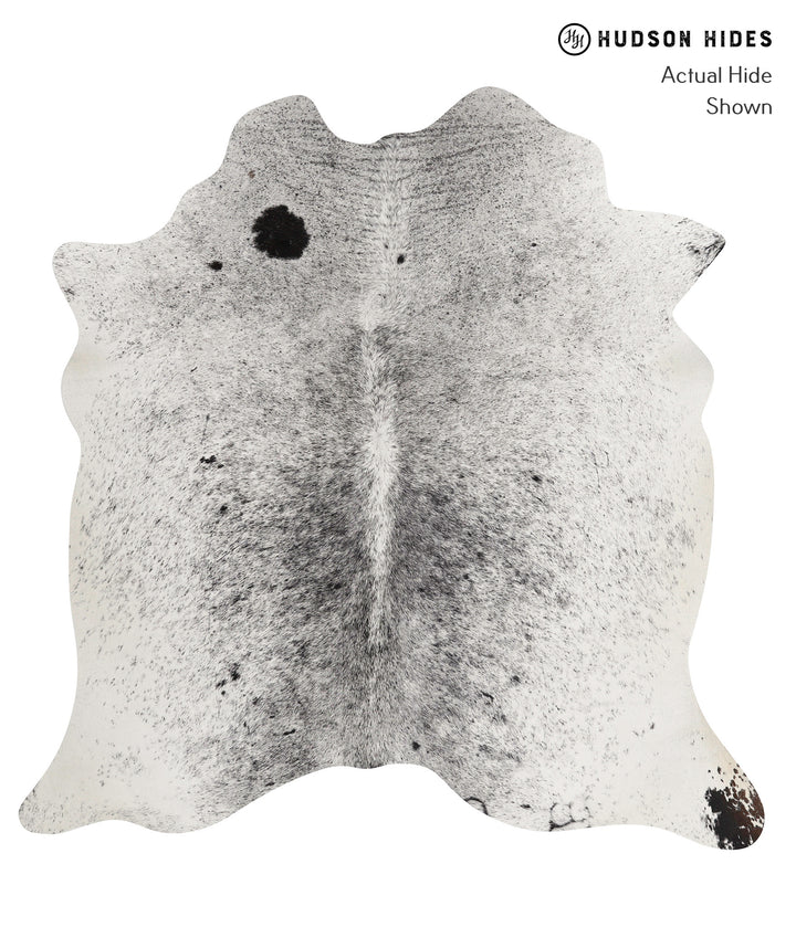 Salt and Pepper Black Large Brazilian Cowhide Rug 5'10"H x 5'8"W #81712 by Hudson Hides