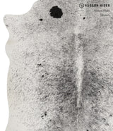 Salt and Pepper Black Large Brazilian Cowhide Rug 5'10"H x 5'8"W #81712 by Hudson Hides