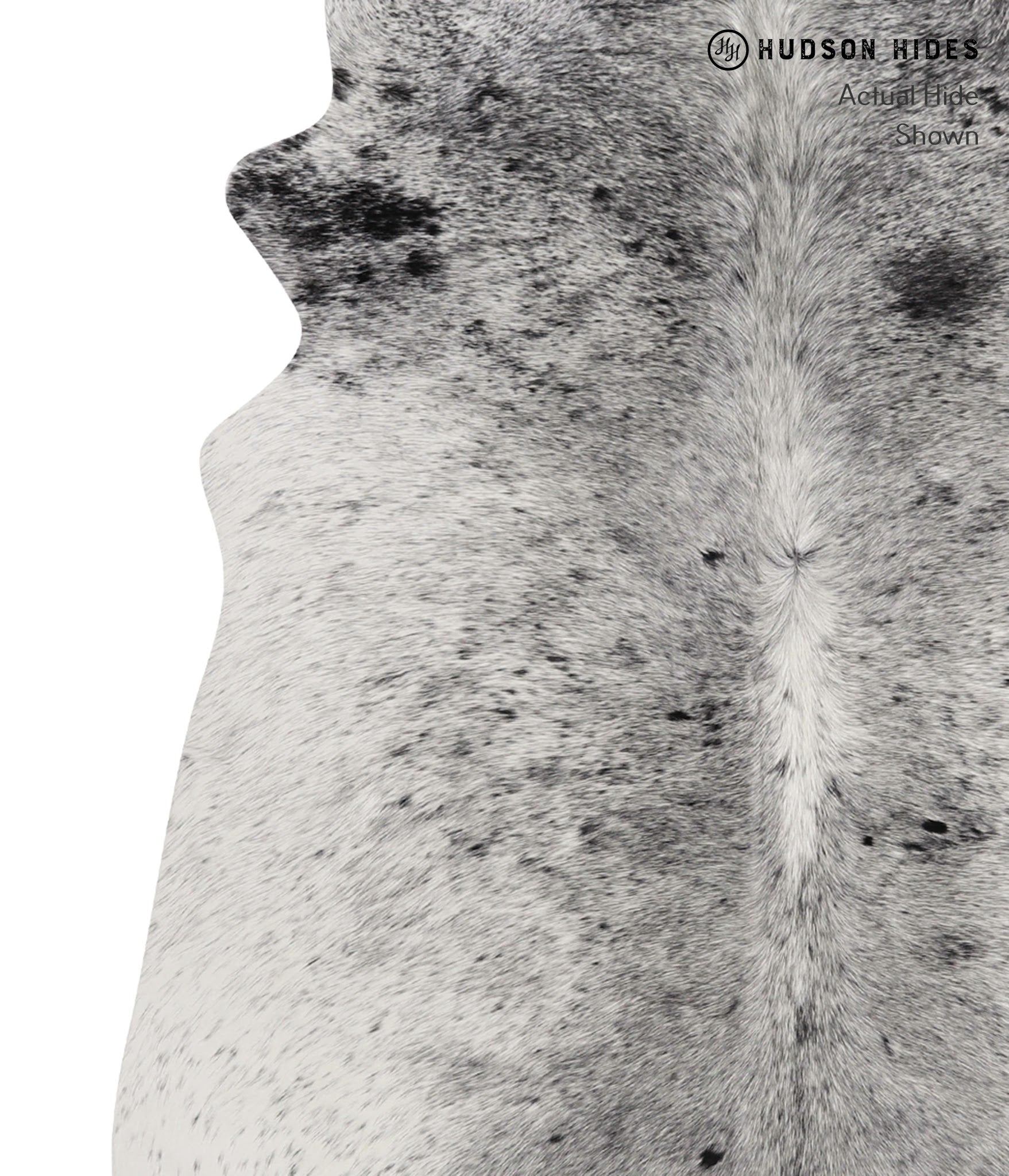 Salt and Pepper Black Cowhide Rug #81713