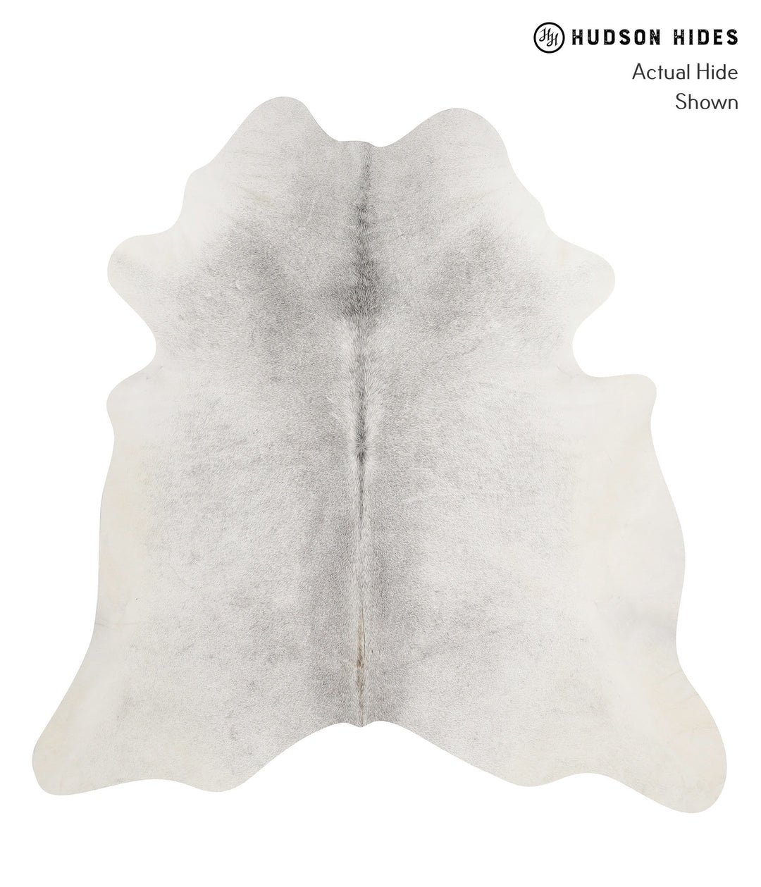 Medium Grey XX-Large Brazilian Cowhide Rug 7'4"H x 7'1"W #81752 by Hud