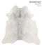 Medium Grey XX-Large Brazilian Cowhide Rug 7'4