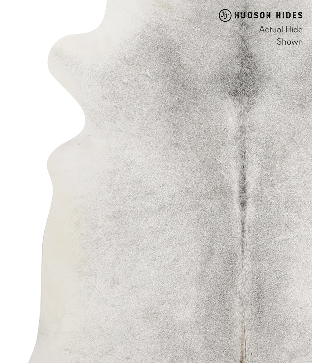 Medium Grey XX-Large Brazilian Cowhide Rug 7'4"H x 7'1"W #81752 by Hud