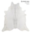 Medium Grey XX-Large Brazilian Cowhide Rug 8'0