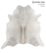 Medium Grey X-Large Brazilian Cowhide Rug 7'0"H x 6'9"W #81767 by Hudson Hides