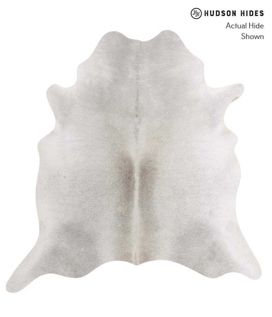 Medium Grey X-Large Brazilian Cowhide Rug 7'0"H x 6'9"W #81767 by Hudson Hides