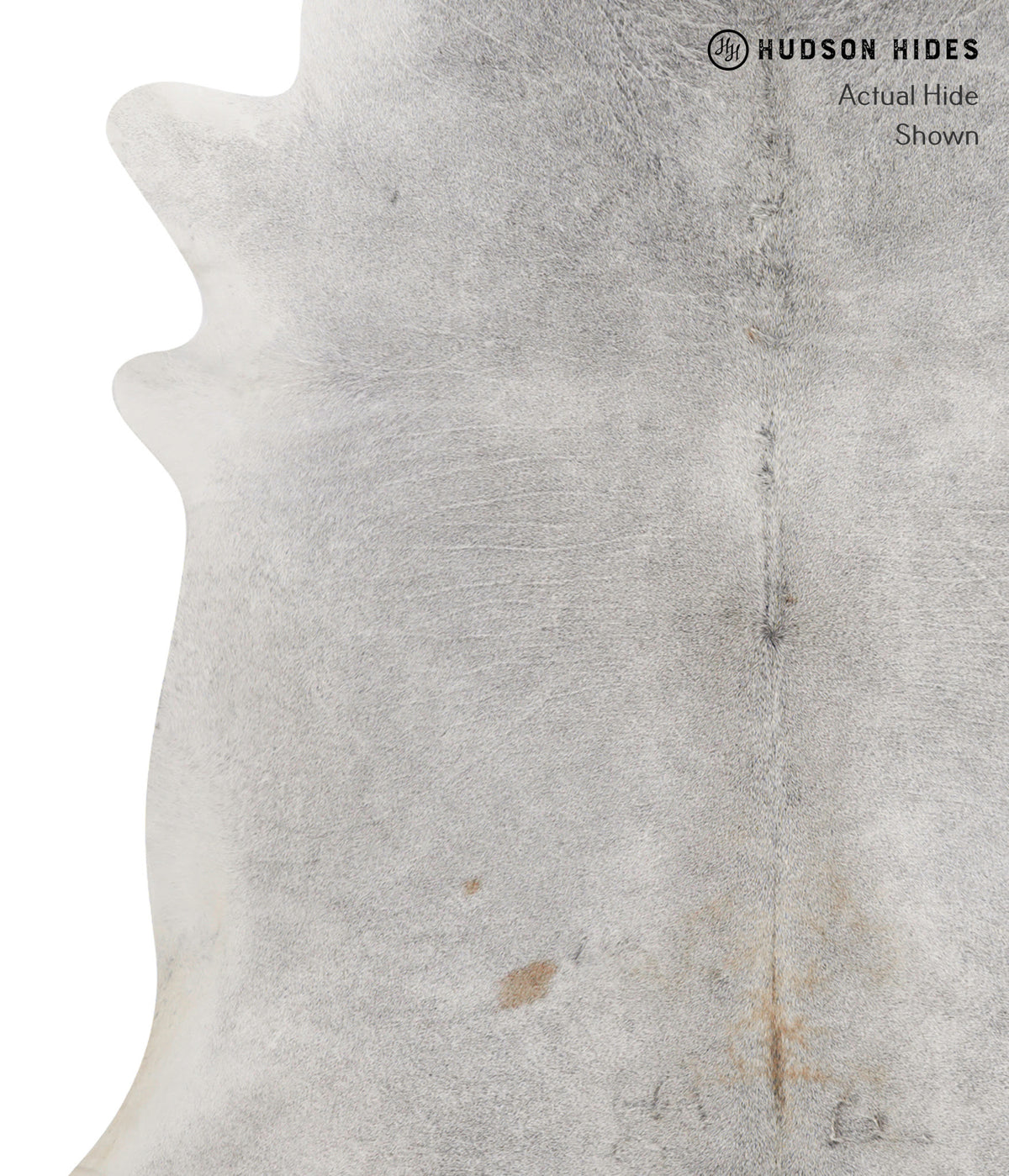 Medium Grey X-Large Brazilian Cowhide Rug 6'11"H x 7'0"W #81778 by Hudson Hides