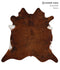 Medium Brindle XX-Large Brazilian Cowhide Rug 7'6
