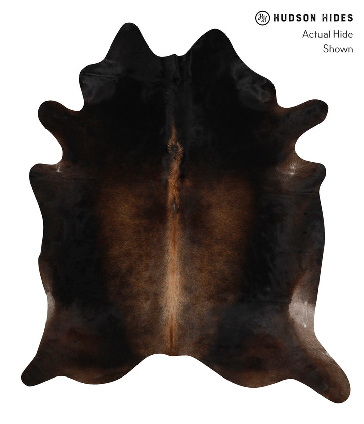 Chocolate X-Large Brazilian Cowhide Rug 7'6"H x 6'7"W #81853 by Hudson Hides