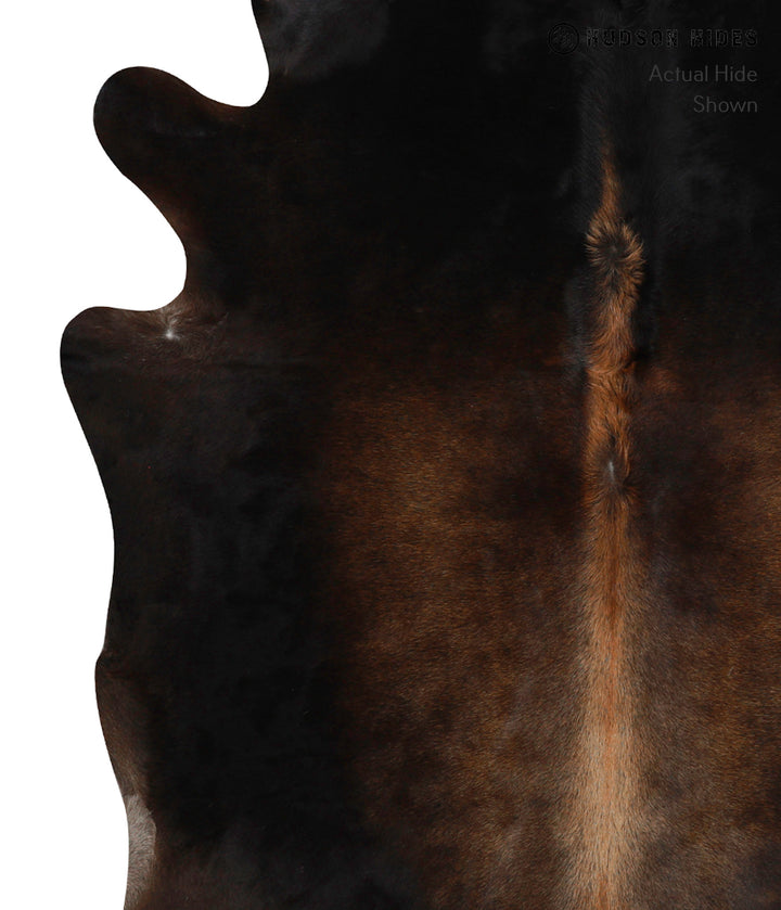 Chocolate X-Large Brazilian Cowhide Rug 7'6"H x 6'7"W #81853 by Hudson Hides