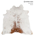Salt and Pepper Brown Large Brazilian Cowhide Rug 5'9"H x 5'11"W #81877 by Hudson Hides