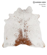 Salt and Pepper Brown Large Brazilian Cowhide Rug 5'9"H x 5'11"W #81877 by Hudson Hides