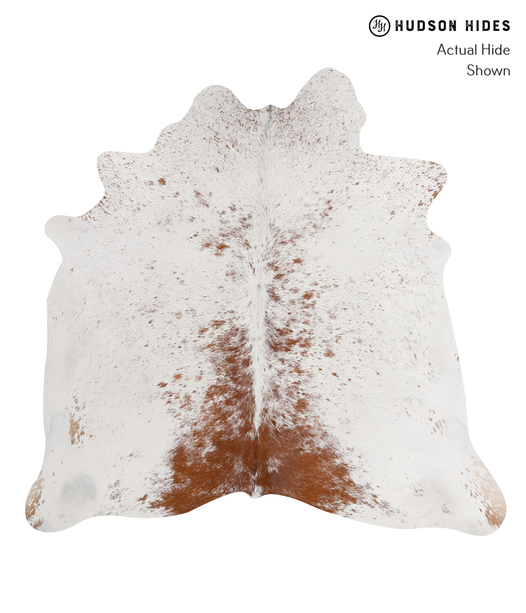 Salt and Pepper Brown Cowhide Rug #81877