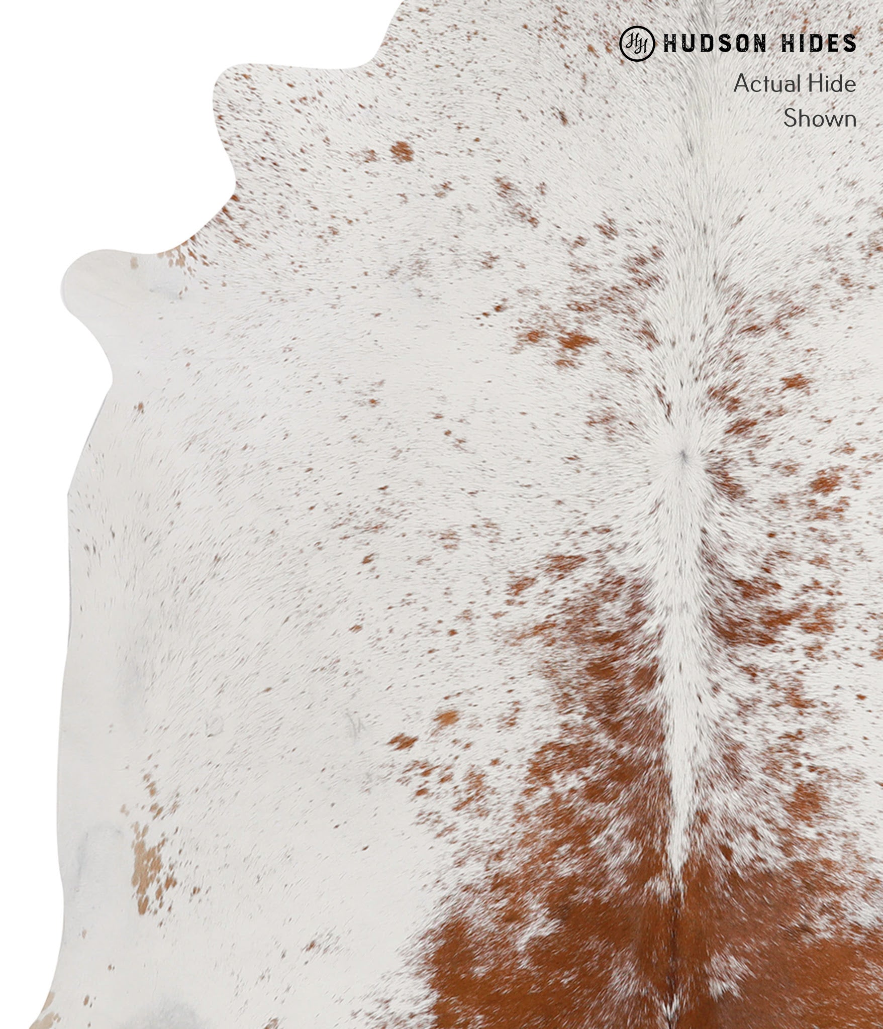 Salt and Pepper Brown Cowhide Rug #81877