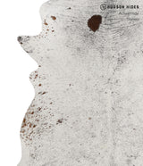 Salt and Pepper Brown X-Large Brazilian Cowhide Rug 6'10"H x 6'5"W #81878 by Hudson Hides