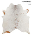 Salt and Pepper Brown X-Large Brazilian Cowhide Rug 6'7"H x 6'0"W #81879 by Hudson Hides