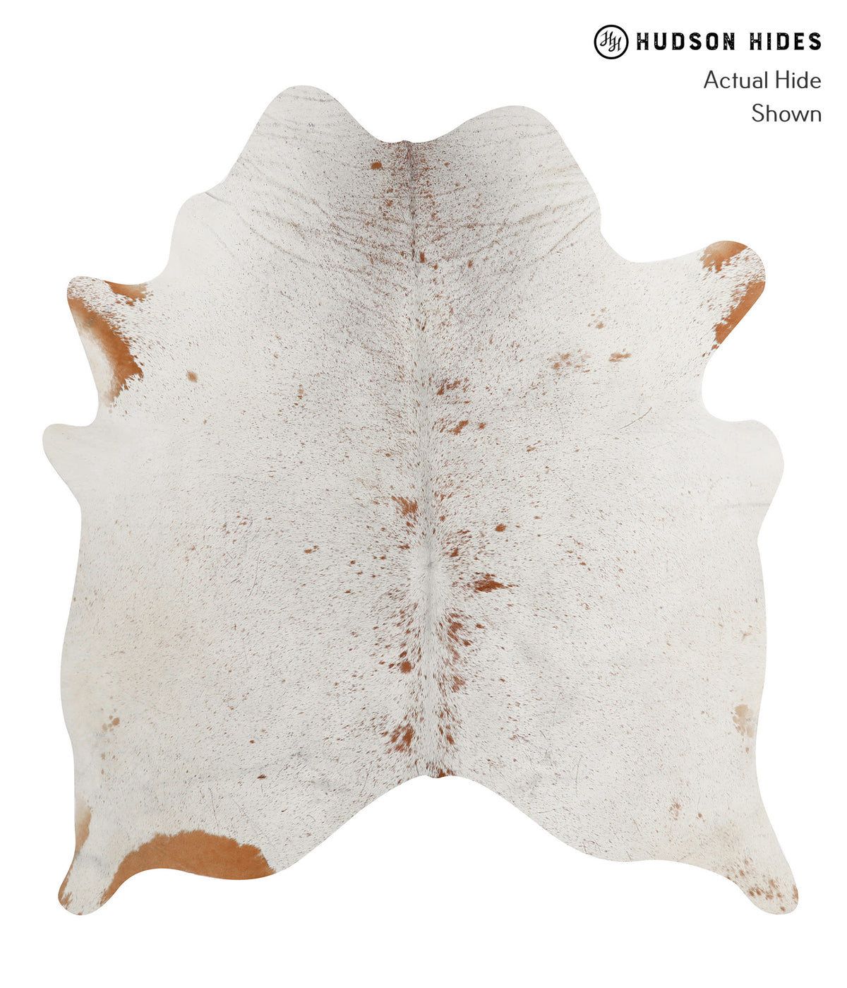 Salt and Pepper Brown Cowhide Rug #81879