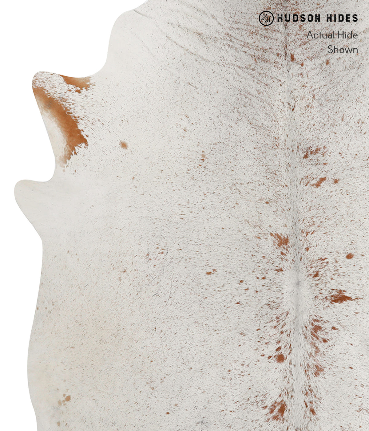 Salt and Pepper Brown Cowhide Rug #81879