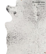 Salt and Pepper Black X-Large Brazilian Cowhide Rug 6'9"H x 6'2"W #81910 by Hudson Hides