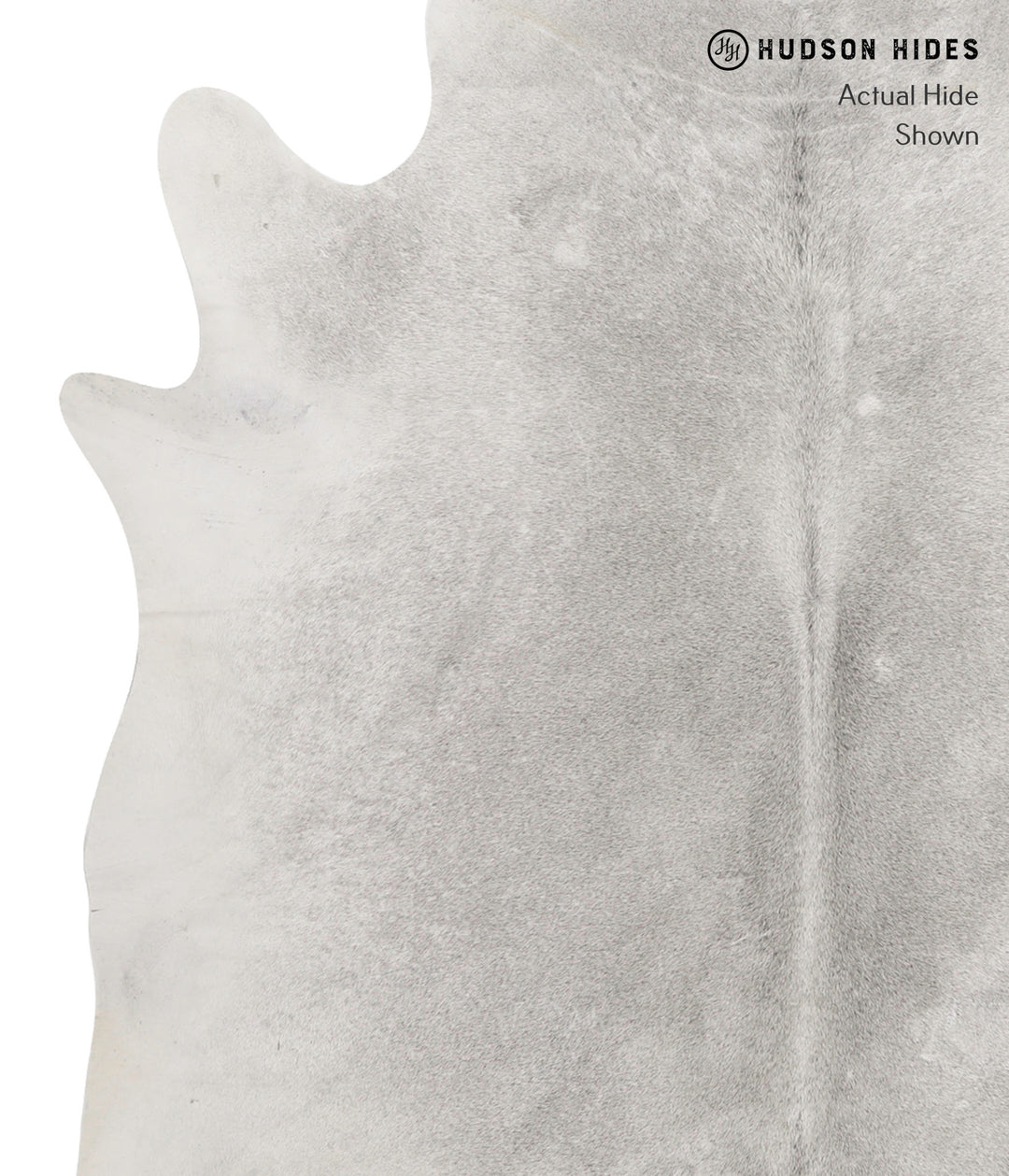 Medium Grey X-Large Brazilian Cowhide Rug 6'7"H x 6'10"W #81934 by Hud
