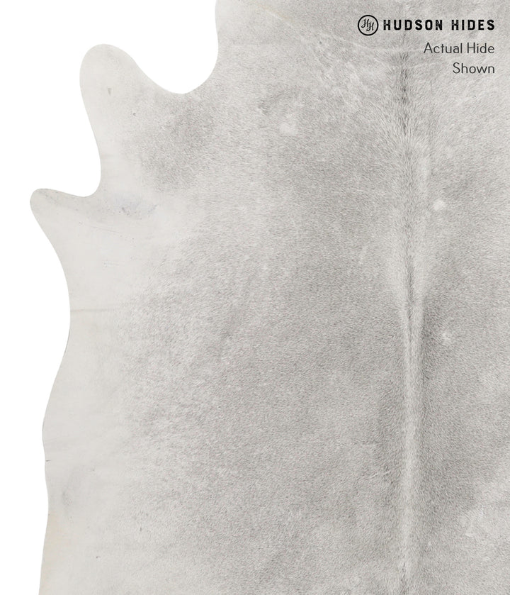 Medium Grey X-Large Brazilian Cowhide Rug 6'7"H x 6'10"W #81934 by Hudson Hides