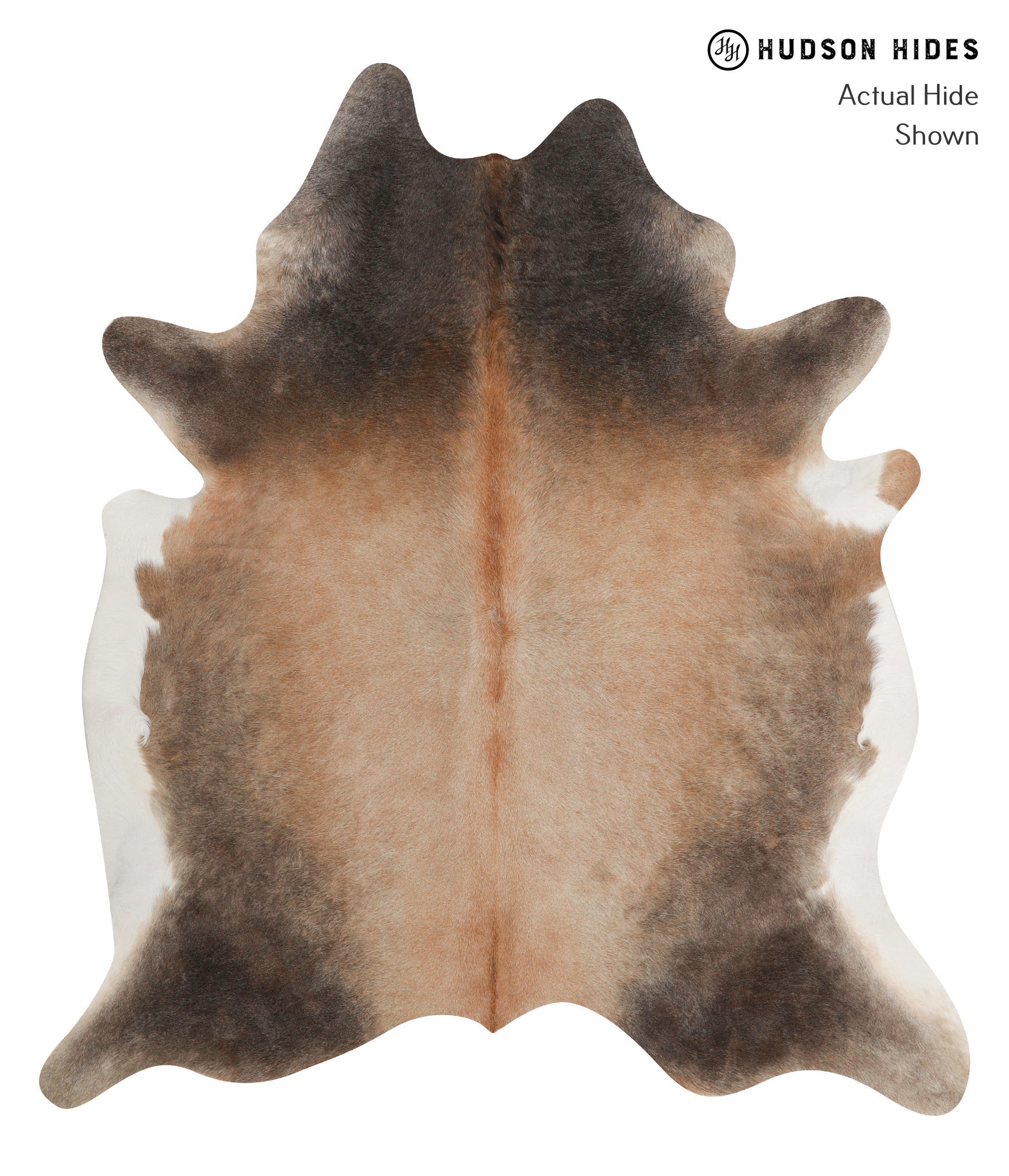 Grey with Beige Cowhide Rug #81940