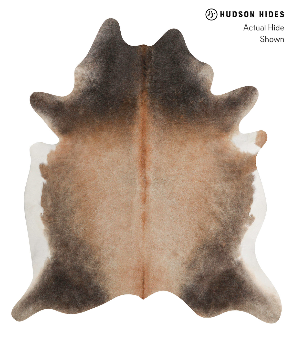 Grey with Beige Cowhide Rug #81940