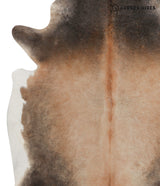 Grey with Beige X-Large Brazilian Cowhide Rug 7'2"H x 6'4"W #81940 by Hudson Hides