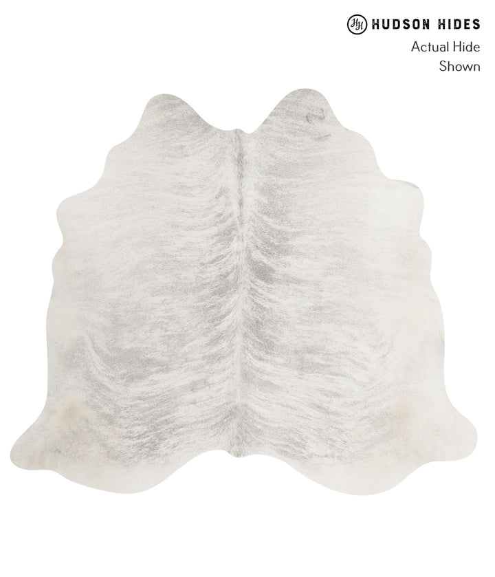 Grey Brindle Large Brazilian Cowhide Rug 5'6"H x 6'4"W #81942 by Hudson Hides