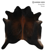 Chocolate X-Large Brazilian Cowhide Rug 7'1"H x 6'9"W #81957 by Hudson Hides