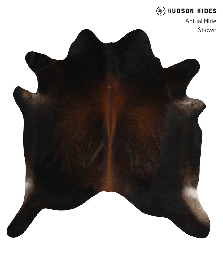 Chocolate X-Large Brazilian Cowhide Rug 7'1"H x 6'9"W #81957 by Hudson Hides