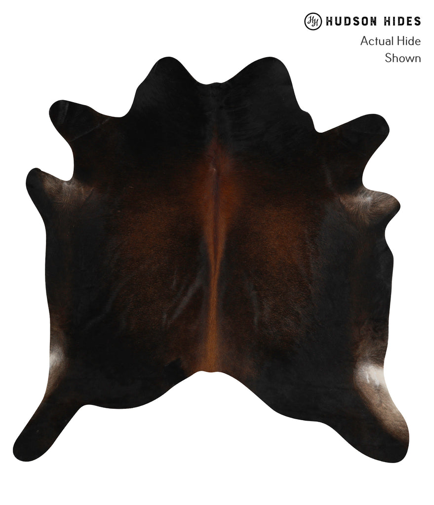 Chocolate X-Large Brazilian Cowhide Rug 7'1"H x 6'9"W #81957 by Hudson Hides