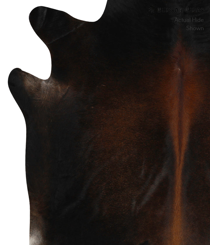 Chocolate X-Large Brazilian Cowhide Rug 7'1"H x 6'9"W #81957 by Hudson Hides