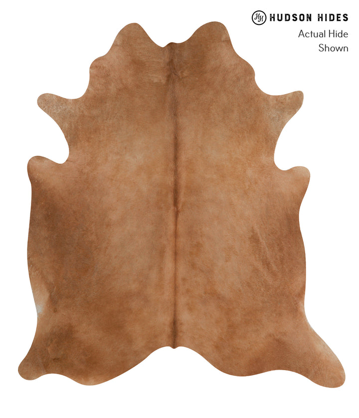 Solid Brown X-Large Brazilian Cowhide Rug 7'5"H x 6'8"W #81970 by Hudson Hides