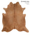 Solid Brown X-Large Brazilian Cowhide Rug 7'5