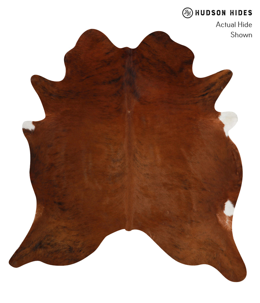 Medium Brindle XX-Large Brazilian Cowhide Rug 7'5"H x 7'1"W #81999 by Hudson Hides