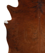 Medium Brindle XX-Large Brazilian Cowhide Rug 7'5"H x 7'1"W #81999 by Hudson Hides