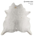 Medium Grey X-Large Brazilian Cowhide Rug 7'2"H x 6'9"W #82009 by Hudson Hides